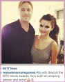 Selena találkozása Brad Pittel